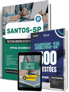 Combo Prefeitura de Santos - SP 2026 - Oficial de Administração - Imagem 1