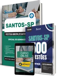 Combo Prefeitura de Santos - SP 2026 - Oficial de Administração