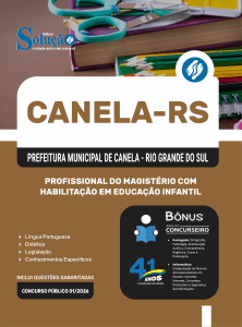 Apostila Prefeitura de Canela-RS 2026 - Profissional do Magistério com Habilitação em Educação Infantil - Imagem 3