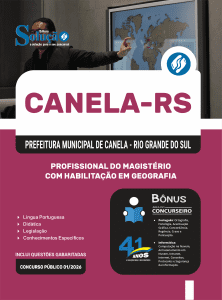 Apostila Prefeitura de Canela-RS em PDF 2026 - Profissional do Magistério com Habilitação em Geografia - Imagem 1