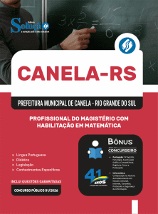 Apostila Prefeitura de Canela-RS 2026 - Profissional do Magistério com Habilitação em Matemática - Imagem 3