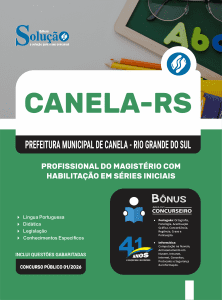 Apostila Prefeitura de Canela-RS 2026 - Profissional do Magistério com Habilitação em Séries Iniciais - Imagem 3