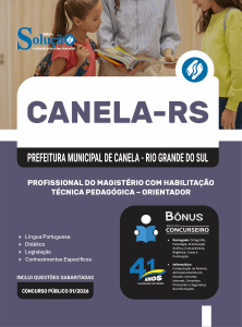 Apostila Prefeitura de Canela-RS 2026 - Profissional do Magistério com Habilitação Técnica Pedagógica - Orientador - Imagem 3