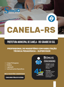 Apostila Prefeitura de Canela-RS 2026 - Profissional do Magistério com Habilitação Técnica Pedagógica - Supervisor - Imagem 3