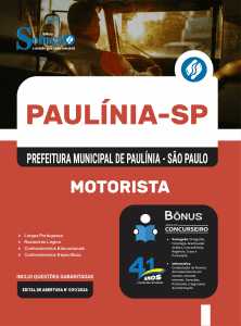 Apostila Prefeitura de Paulínia - SP 2026 - Motorista - Imagem 3
