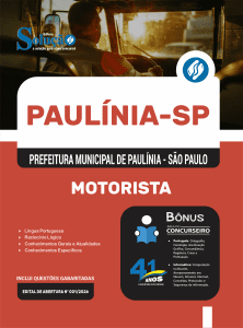 Apostila Prefeitura de Paulínia - SP 2026 - Motorista - Imagem 3