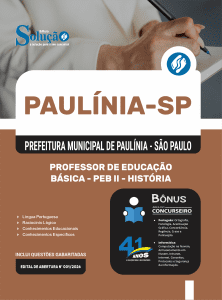 Apostila Prefeitura de Paulínia - SP 2026 - Professor de Educação Básica - PEB II - História - Imagem 3