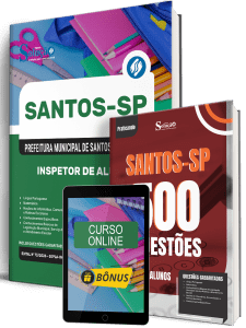 Combo Prefeitura de Santos - SP 2026 - Inspetor de Alunos - Imagem 1