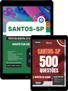 Combo Prefeitura de Santos - SP 2026 - Inspetor de Alunos - Imagem 1