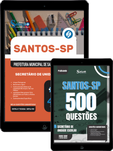 Combo Prefeitura de Santos - SP 2026 - Secretário de Unidade Escolar - Imagem 1