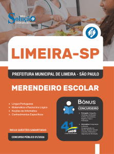 Apostila Prefeitura de Limeira - SP 2026 - Merendeiro Escolar - Imagem 3