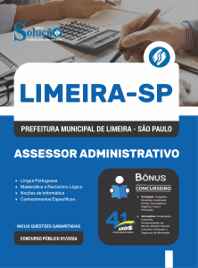 Apostila Prefeitura de Limeira - SP 2026 - Assessor Administrativo - Imagem 3