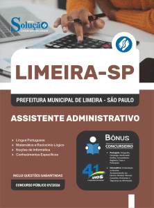 Apostila Prefeitura de Limeira - SP 2026 - Assistente Administrativo - Imagem 3