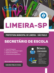 Apostila Prefeitura de Limeira - SP 2026 - Secretário de Escola - Imagem 3