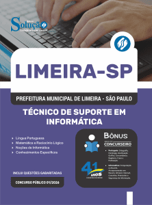 Apostila Prefeitura de Limeira - SP 2026 - Técnico de Suporte em Informática - Imagem 3