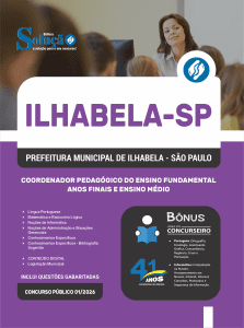Apostila Prefeitura de Ilhabela - SP 2026 - Coordenador Pedagógico do Ensino Fundamental - Anos Finais e Ensino Médio - Imagem 3