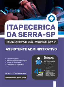 Apostila AMS Itapecerica-SP 2026 em PDF - Assistente Administrativo - Imagem 1
