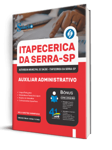 Apostila AMS Itapecerica-SP 2026 - Auxiliar Administrativo - Imagem 2