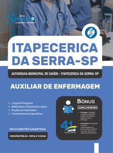 Apostila AMS Itapecerica-SP 2026 em PDF - Auxiliar de Enfermagem - Imagem 1
