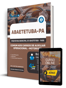Apostila Prefeitura de Abaetetuba PA 2026 - Comum aos Cargos de Auxiliar Operacional - Motorista - Imagem 1