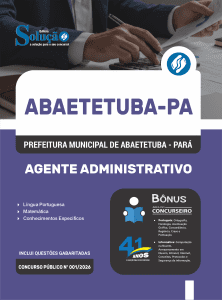Apostila Prefeitura de Abaetetuba PA 2026 - Agente Administrativo - Imagem 3