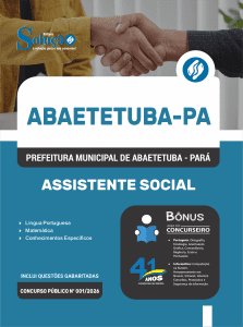 Apostila Prefeitura de Abaetetuba PA 2026 - Assistente Social - Imagem 3