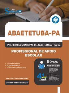 Apostila Prefeitura de Abaetetuba PA 2026 - Profissional de Apoio Escolar - Imagem 3