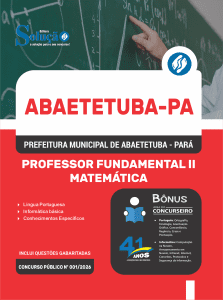 Apostila Prefeitura de Abaetetuba PA 2026 - Professor Fundamental II - Matemática - Imagem 3