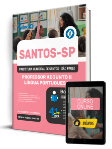 Apostila Prefeitura de Santos - SP 2026 - Professor Adjunto II - Língua Portuguesa - Imagem 1