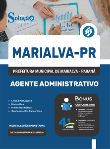 Apostila Prefeitura de Marialva-PR 2026 - Agente Administrativo - Imagem 3