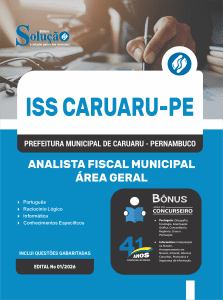 Apostila Prefeitura de Caruaru - PE 2026 - Analista Fiscal Municipal - Área Geral de Ensino Superior - Imagem 3