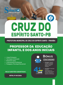 Apostila Prefeitura de Cruz do Espírito Santo-PB 2026 - Professor da Educação Infantil e dos Anos Iniciais - Imagem 3