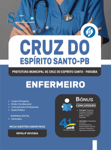 Apostila Prefeitura de Cruz do Espírito Santo-PB 2026 - Enfermeiro - Imagem 3