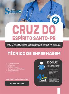 Apostila Prefeitura de Cruz do Espírito Santo-PB 2026 - Técnico de Enfermagem - Imagem 3