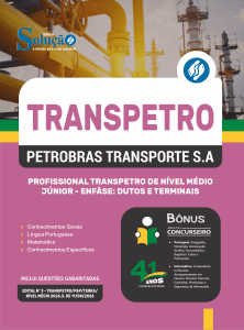 Apostila Transpetro 2026 em PDF - Profissional Transpetro de Nível Médio - Júnior - Enfâse: Dutos e Terminais - Imagem 1