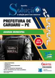 Capa Apostila Prefeitura Caruaru - - Guarda Municipal