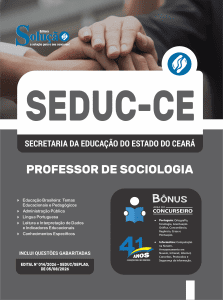 Apostila SEDUC-CE 2026 - Professor de Sociologia - Imagem 3
