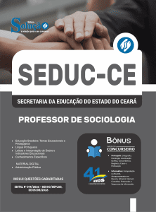 Apostila SEDUC-CE 2026 - Professor de Sociologia - Imagem 3