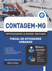 Apostila Prefeitura de Contagem - MG 2026 - Fiscal de Atividades Urbanas - Imagem 3