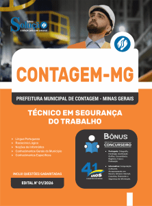 Apostila Prefeitura de Contagem - MG 2026 - Técnico em Segurança do Trabalho - Imagem 3