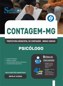 Apostila Prefeitura de Contagem - MG 2026 - Psicólogo - Imagem 3