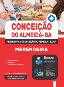 Apostila Prefeitura de Conceição do Almeida-BA 2026 - Merendeira - Imagem 3