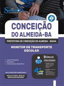 Apostila Prefeitura de Conceição do Almeida-BA 2026 - Monitor de Transporte Escolar - Imagem 3