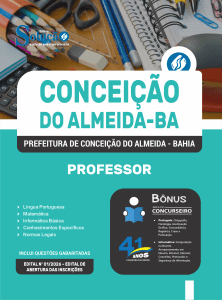 Apostila Prefeitura de Conceição do Almeida-BA 2026 - Professor - Imagem 3