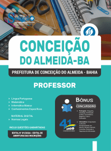 Apostila Prefeitura de Conceição do Almeida-BA 2026 em PDF - Professor - Imagem 1