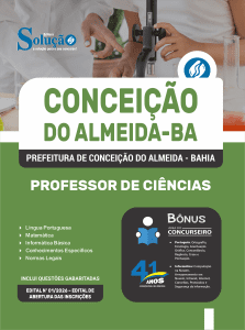 Apostila Prefeitura de Conceição do Almeida-BA 2026 - Professor de Ciências - Imagem 3