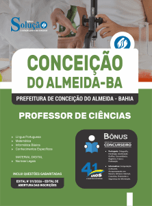 Apostila Prefeitura de Conceição do Almeida-BA 2026 - Professor de Ciências - Imagem 3