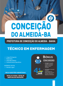 Apostila Prefeitura de Conceição do Almeida-BA 2026 em PDF - Técnico em Enfermagem - Imagem 1