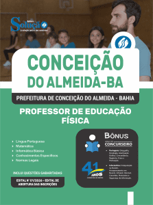Apostila Prefeitura de Conceição do Almeida-BA 2026 - Professor de Educação Física - Imagem 3