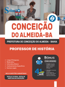 Apostila Prefeitura de Conceição do Almeida-BA 2026 - Professor de História - Imagem 3